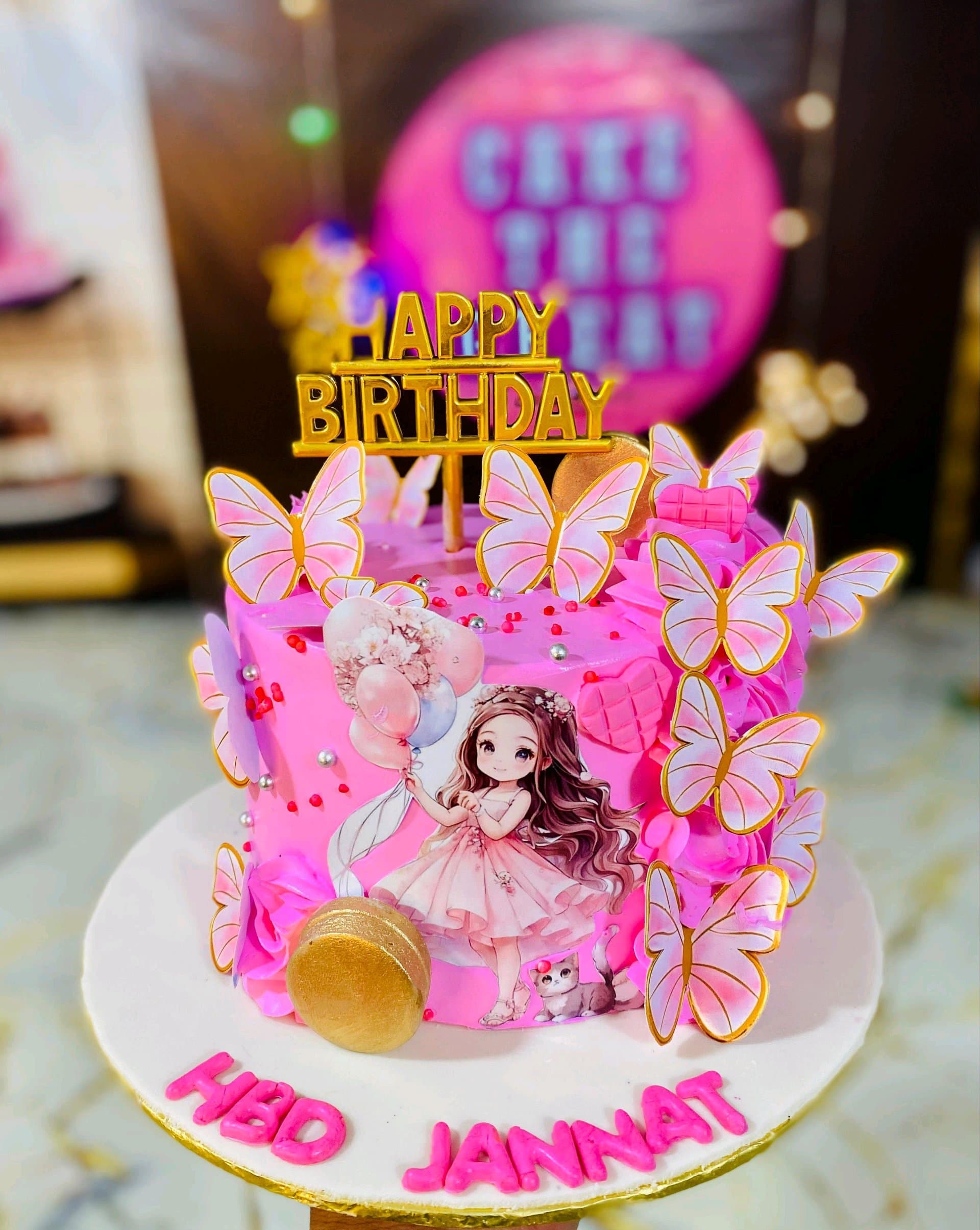 Girls 1st Birthday Cake